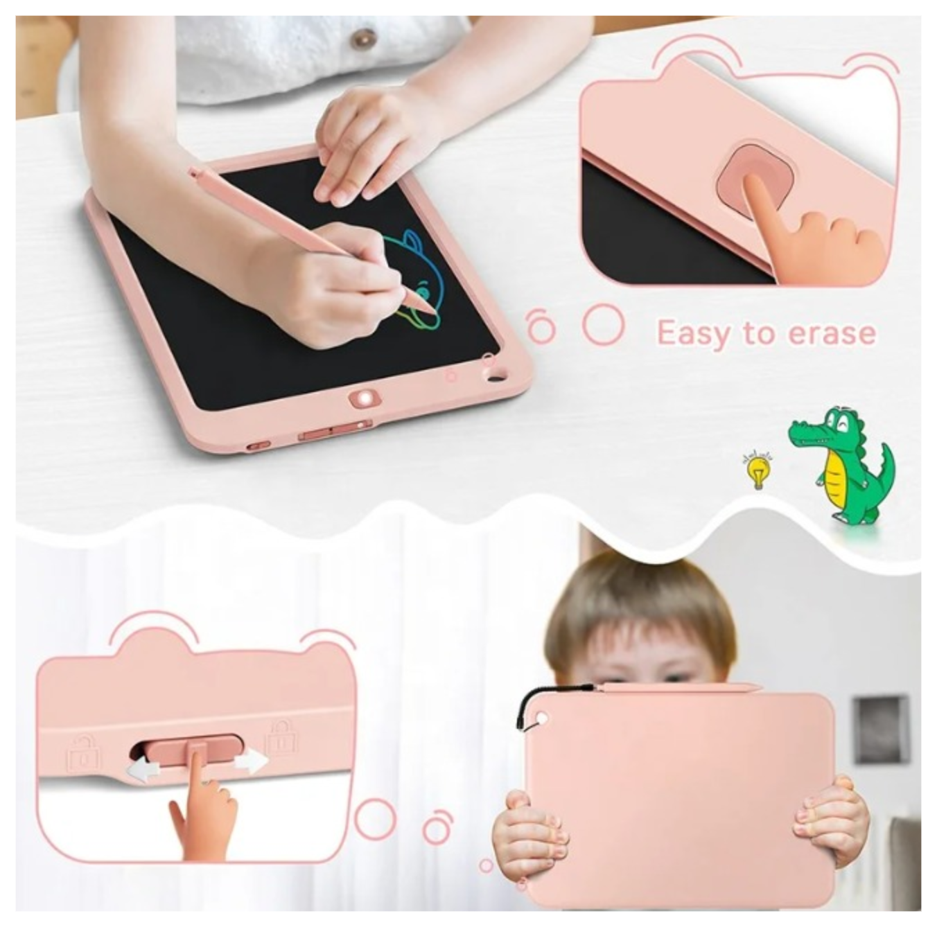 BabyBloom Colorful Doodle Board Drawing Tablet, Memo Board, Drawing Pads